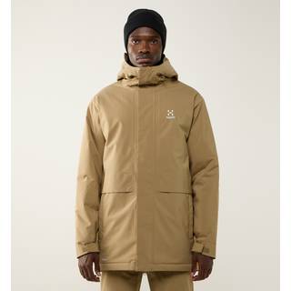 Haglöfs salix proof mimic ii parka vinterjakke herre, oak brown
