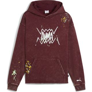 PUMA Points In The Paint Hoodie Men, Clothing, Ruby Shimmer, XXL