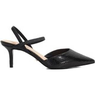 Dune London Dune London Chrome Black Wide Fit Classical Elasticated Open Court Shoes - EU 36 (UK 3)