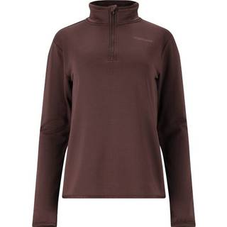 ENDURANCE Women's Vironic Waffle Melange Loose Fit Midlayer Fleecesweatere Damer størrelse 44 farve brun