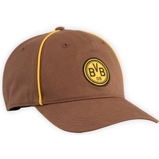 PUMA Borussia Dortmund KING Cap, Accessories, Haute Coffee/Matte Gold, OSFA