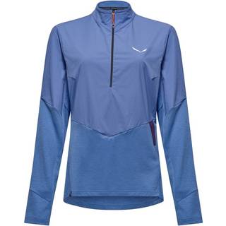 Salewa Women's Pedroc Dry Wind HZ Tee Longsleeve Damer størrelse 40 farve blå