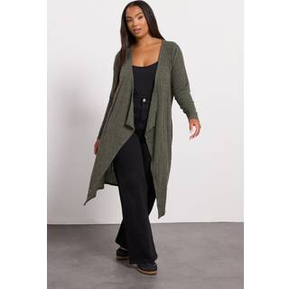 Yours Curve Yours Curve Cut & Sew Waterfall Midaxi Cardigan