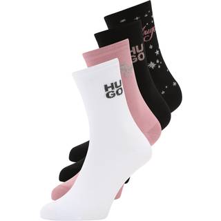 Gaveæske med fire par strømper i almindelig længde