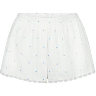 Hunkemöller Pyjamasshorts Pointelle blå - XL