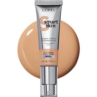 Lamel- Smart Skin Serum Tinted Foundation - 405 Latte | Utjämnar huden | Viktlös struktur | Suddiga porer | Hela dagens slitage | 35 ml