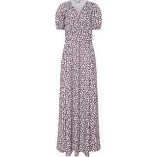 Lts Tall Berry Red Ditsy Floral Print Wrap Maxi Dress 14 Lts | Tall Women's Maxi Dresses
