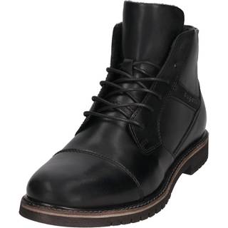 bugatti Herren Schnürboots schwarz Glattleder