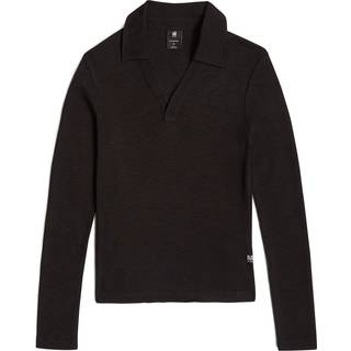 Polo Top Slim - Black - Women