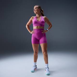 MP Tempo Seamless Halterneck Bra til kvinder – Violet Pink - M