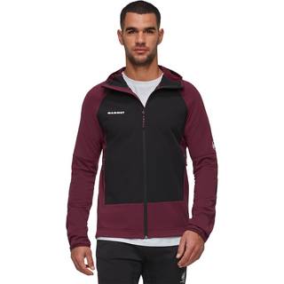 Mammut Massone Midlayer Hooded Jacket Fleecejakke Herrer størrelse L farve sort/rød