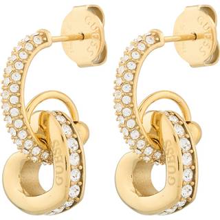 Guess JUBE05465JWYG Damen-Ohrringe Creolen Herz Goldfarben