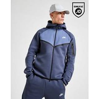 Nike Tech Mix Full Zip Hoodie, Blå - S