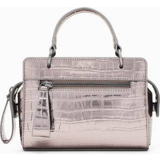 Armani Exchange Diane Mini Croco Crossover taske mørkegrå
