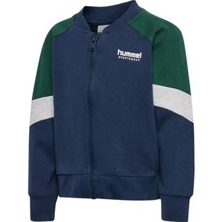 Hummel Loose Block Mini Full-Zip Trøje, Dress Blues, 104