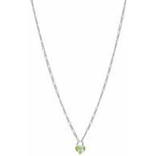 Maria Black Halo Green halskæde sølv - 300480AG