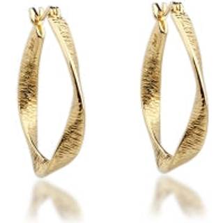 Aqua Dulce Twisted Lines Creoler forgyldt sølv - 5187