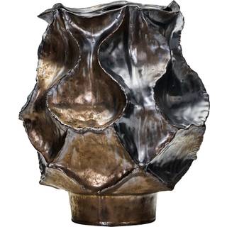 Waves Vase, Antique Metallic