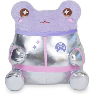 Cuddle Barn Plushgoals - Astronaut Wawa Purple Kawaii Cute Soft Frog Plush Toy 9 Inches