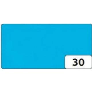 Silkepapir 50x70cm 20g/m² foldet til 125x250mm havblå, 5 ark