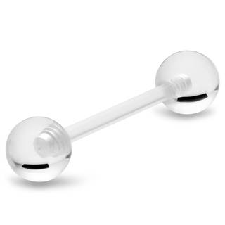 16 mm Fleksibel Transparent Akryl Barbell