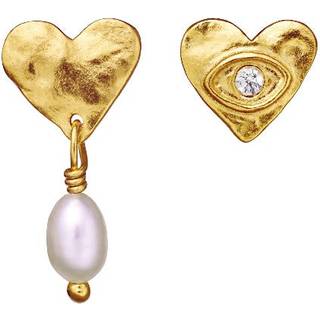 Maanesten Vesta forgyldte ørestikker - 9838A