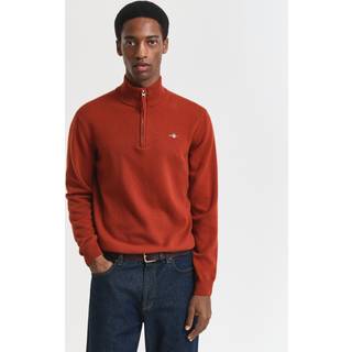 GANT Herre Sweater af ekstra fin lammeuld med halv lynlås (XXL)