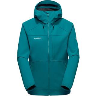 Mammut Women's Ultimate Comfort Softshell Hooded Jacket Softshelljakke Damer størrelse S farve turkis