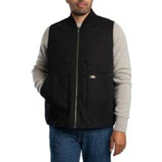 Dickies Quilted Full Zip Gilet, Sort - M