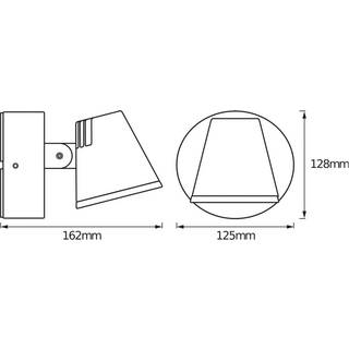 OSRAM LED udendørs væglampe ENDURA STYLE MIDI, Aluminium/grå/zink, Aluminium, Moderne