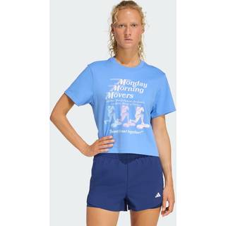 LESMILLS MOVERS GRAFISK T-SHIRT - Blue Fusion