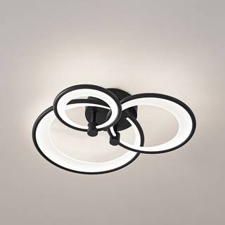 LED loftslampe Sorma Lindby, dæmpbar, Sort, Stue/spisestue, Metal, Moderne