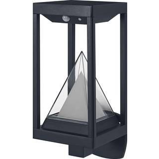 OSRAM SMART+ LED-solcellelampe til udendørs væglampe ALPS, sort Sensor dæmpbar, Sort, Aluminium, Moderne