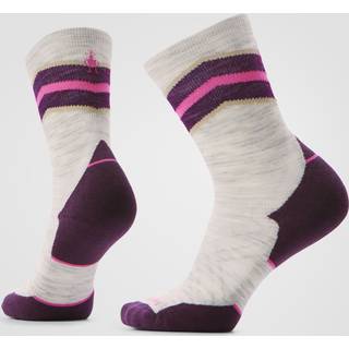 Smartwool Run Targeted Cushion Mid Crew Socks Str. M 38-41 Lilla / Grå / Pink / Brun