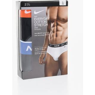 Nike 2-pak Everyday Cotton Stretch Briefs - Blue/Orange - X-Small