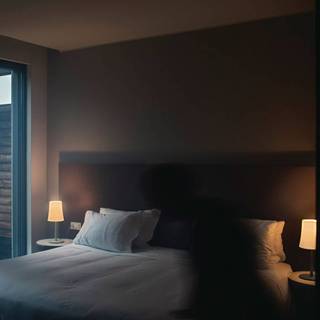 Foscarini Designer bordlampe Birdie Easy, Sort, Stue/spisestue, Metal, Design