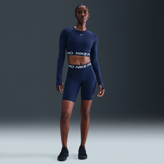 Nike Pro 365-shorts (20,5 cm) til kvinder - blå - S (EU 36-38)