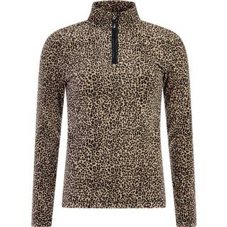 Protest Women's Prtrefuzzy 1/4 Zip Active Top Fleecesweatere Damer størrelse XL farve brun