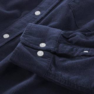 GANT Herre Regular fit skjorte af jernbanefløjl (4XL) Blå