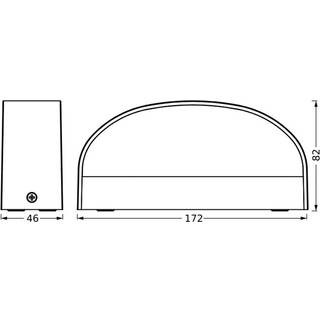OSRAM LED udendørs væglampe ENDURA STYLE ILAY, Aluminium/grå/zink, Plast, Moderne