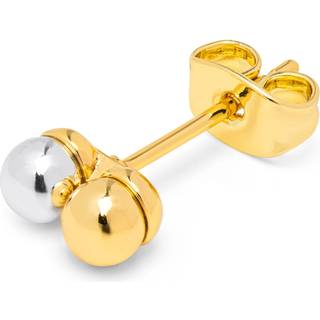 Lulu Copenhagen - Double Color Ball ørestik - guldfarvet/sølvfarvet