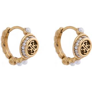 Guess JUBE05518JWYG Damen-Ohrringe 4G Tiny Pearly Huggies Goldfarben