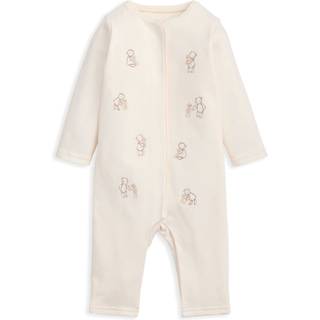 Mamas & Papas Mamas & Papas Cremefarvet Broderet Bamse Romper
