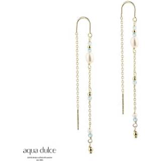 Aqua Dulce Coast øreringe forgyldt sølv - 5330