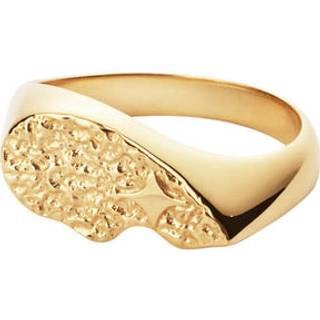 Camille Brinch Textured BFF Sparkly Ring Guld str. 56