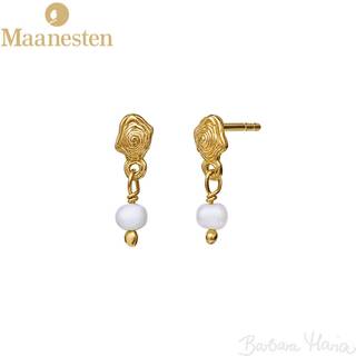 Maanesten Pippa øreringe i forgyldt sterlingsølv - 9753A