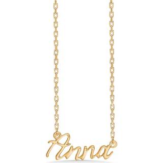 Studio Z navnekæde i guldbelagt - ANNA