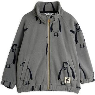 Mini Rodini Penguin Fleece-jakke Grey  Grey 116/122 cm  Grå  116/122 cm  mand