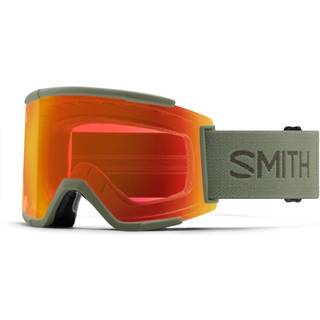 Smith Squad XL Chromapop Skibriller (Fatigue Green/Eday Red Mirror)
