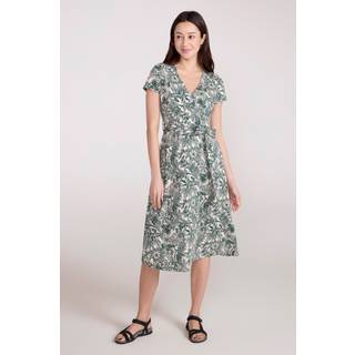 Mountain Warehouse Mountain Warehouse Green Santorini Womens Midi Wrap Dress - EU 40 (UK 12)